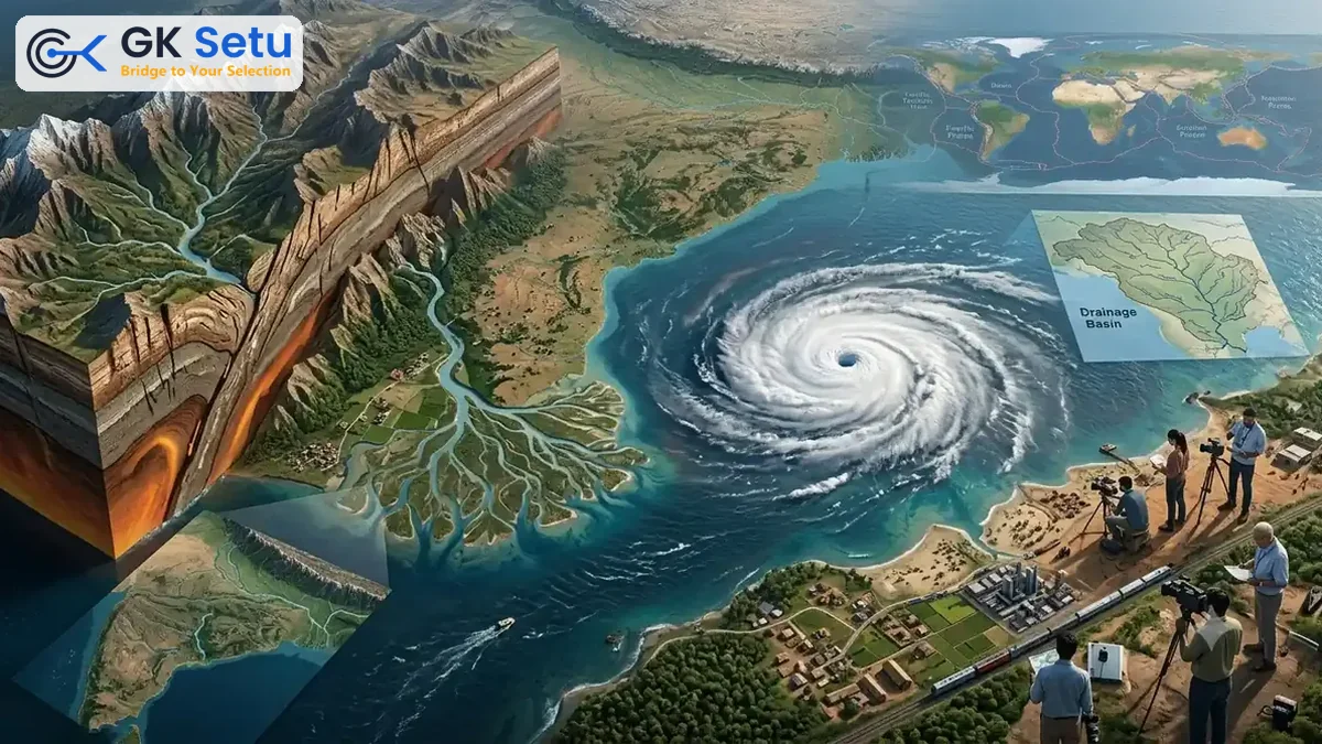 Physical Geography: Tectonics, Cyclones and Drainage